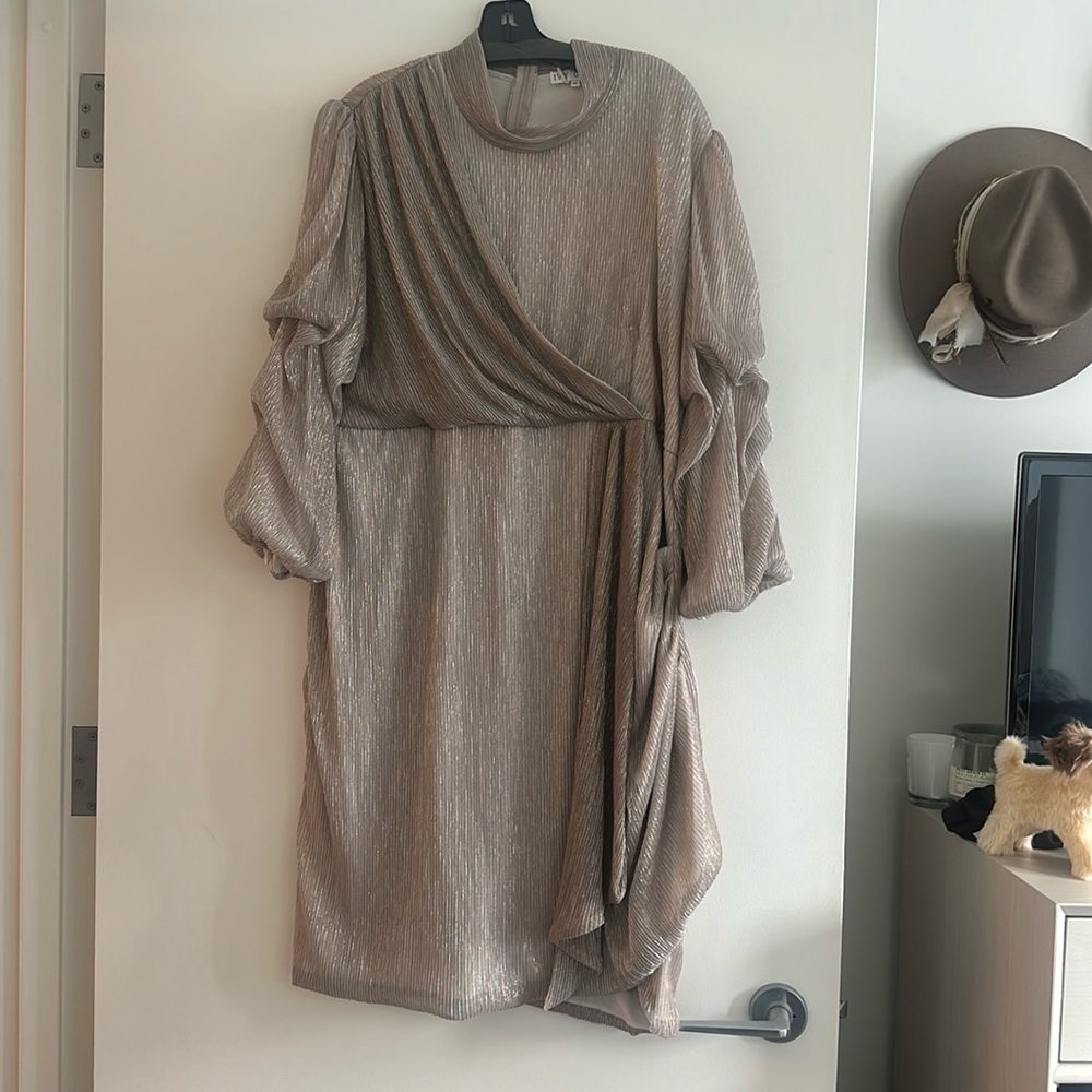 Ivy City Co Party Dress Metallic